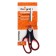 Office scissors 19 cm, plastic handles with rubber inserts