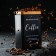 Bank for bulk products (coffee) "Sains", 18 × 10 cm, black color