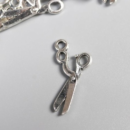 Decor Metal for creativity "Hairdresser scissors" (A17980) 1.2x2.2 cm-1