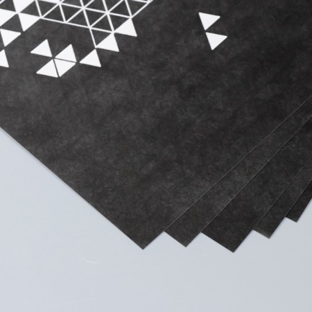Scrapbooking paper "Triangles in details" density 180 g 30.5x32 cm-2