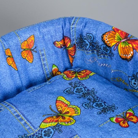 Lynchik # 2, with a pillow, 45 x 35 x 16 cm Mix flowers-2