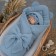 Kinderlitto “Muslin” discharge kit, 4 items, height 50-56 cm, gray-blue color