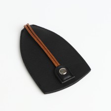 Key, length 11.5 cm, ring, black color