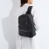 Women's backpack made of artificial leather with lightning, 2 pockets, color gray color