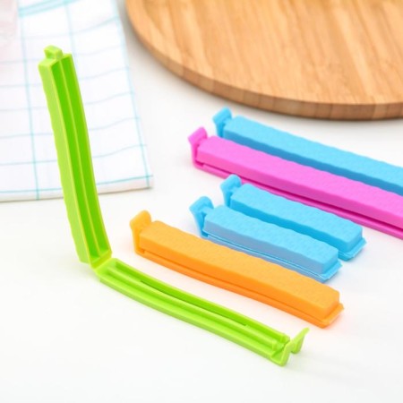 Clamps for packages of the share, 14/11/7 cm, 6 pcs, color mix