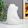 Nightlight "Bear" LED battery 3XLR white 11x8.5x14 cm