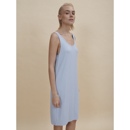 Female dress, size m, blue color-1
