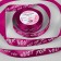 Atlas tape "Just for You", 25 mm × 23 ± 1 m, pink color