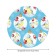 Tables on the table “Tints on a branch”, round, oxford, elastic band, size 120x120 cm, diameter 75-100 cm