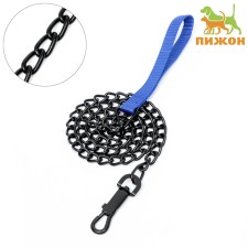 Metal leash, 120 cm x 3.5 mm, black