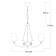 Palermo chandelier, size 67x110x67 cm, 240W 6xe27