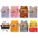 Coloring with stickers set of "kitten and friends", 8 pcs. 12 p.