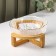 Glass salad bowl on the stand "Sticking", 1.2 liters