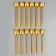 Tablespoons plastic, in a set 12 pieces, color gold