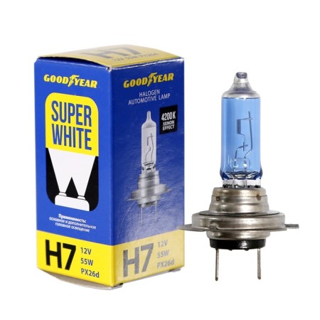 Car lamp Hoodyear Super White, H7, 12 V, 55 W-1