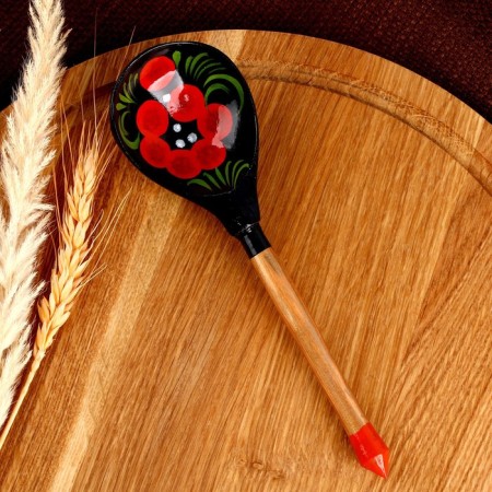 Spoon wooden, painted, large-1