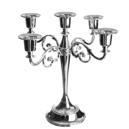 Summier Metal for 5 candles "conciseness" Color chrome 26.5x27.5x10 cm-6