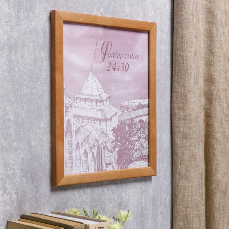 Photo frame pine С24 oak 24x30 cm (plastic screen)-1