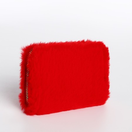 Baby wallet with a zipper, red color-1