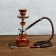 Hookah "metin", 28 cm, 1 pipe, coffee color