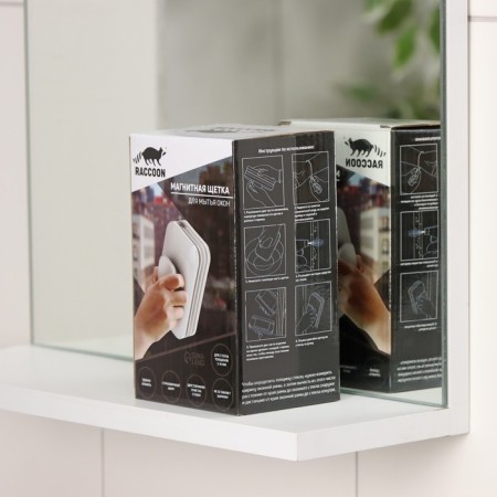 Magnetic winding brush on both sides of Raccoon Modern, rectangular, 3-10 mm glass-9