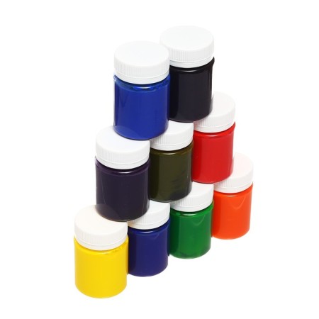Paint on fabric (silk), a set of 9 colors x 50 ml, ZHK decla "batik" Acrylic on water -based (4441449)-4