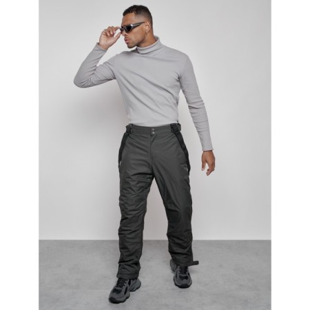 Semi -combinezone ski insulated male winter, size 48, khaki color-11