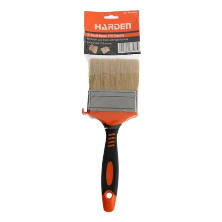 Flase brush Harden 620122, natural bristles, rubberized pen, 76 mm-1