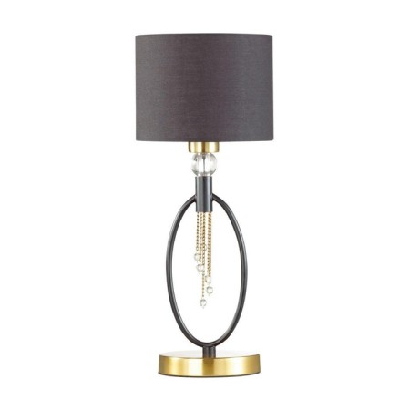 Santiago table lamp, E27, 1x60W, Antique brass color, black-1