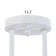 Causte "Florence" 3x60W E27 White 49x20x28cm