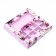 Box for 8 sweets + chocolate, with a window, "roses" 17.7 x 17.8 x 3.8 cm