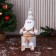 Soft toy "Santa Claus in a striped cap, with a strap" 14x43 cm, gold