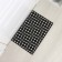 Muddy mud -bearded rug 40 × 60 × 1.6 cm, black color
