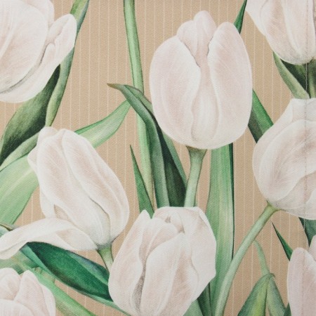 Path on the Ethel table white tulips 40x149cm, 100% HL, sarzha 190 g/m2-5