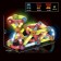 Magnetic designer for kids "light sticks", 76 parts