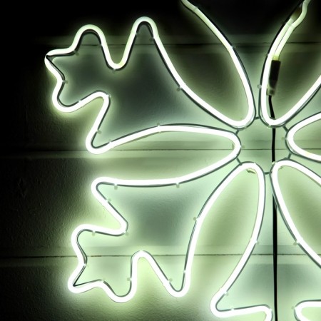 Neon figure "Snowflake", 56 cm, 560 LED, 220 V, glow of white-2