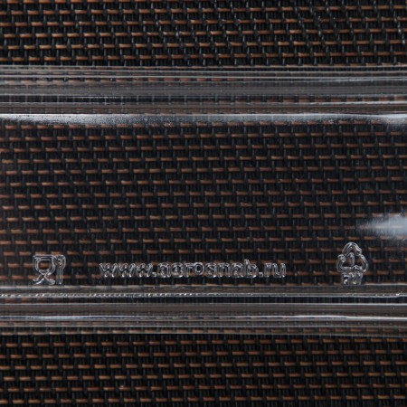 A plastic disposable lid for oval “lemoncello” cream, 12.5 × 4.5 × 1.5 cm-1