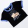 Children's T -shirt, height 128 cm, black color