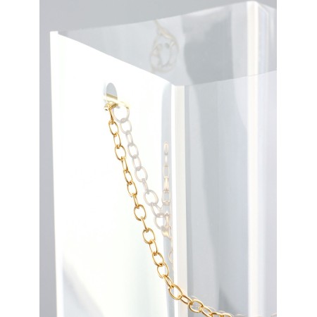 Carriage for colors from PVC, white, moisture resistant, 50x10x10cm-2