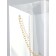 Carriage for colors from PVC, white, moisture resistant, 50x10x10cm