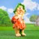 Garden figure "Girl Gnome with a basket" 26x18x52 cm