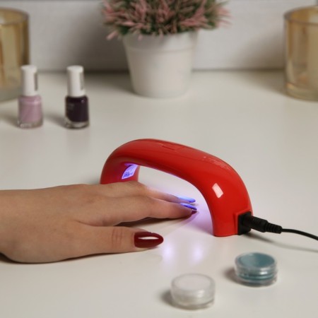 Luazon Luf-05, LED, 9 W, 3 diode, timer, USB, red, red, red-2