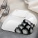 Bowl ceramic Black style, d = 11.5 cm, white color