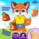 Board game on Velcro "Foxes"