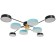 Light 35440/9 LED 197W 3000-6000k black-blue 95x95x13.5 cm Bayerlux