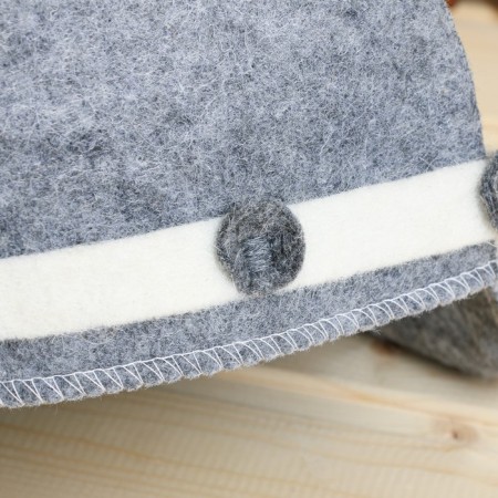 Hat for the bath "Gallinskaya", gray-3