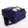 Youth backpack from textiles with a zipper, waterproof, 4 pockets, blue color