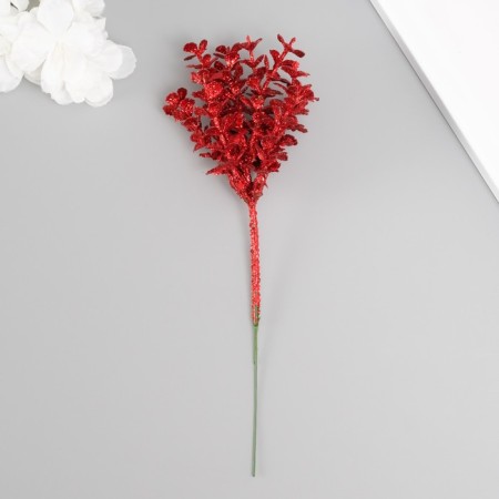 Decorative bouquet "Flower" length 22 cm, red