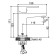 Accoona A90130at shell mixer, single -leaf, pour height 9.2 cm, brass, graphite