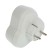 Substantor Universal AK303, 3 sockets, with salary, 16 A, round, white